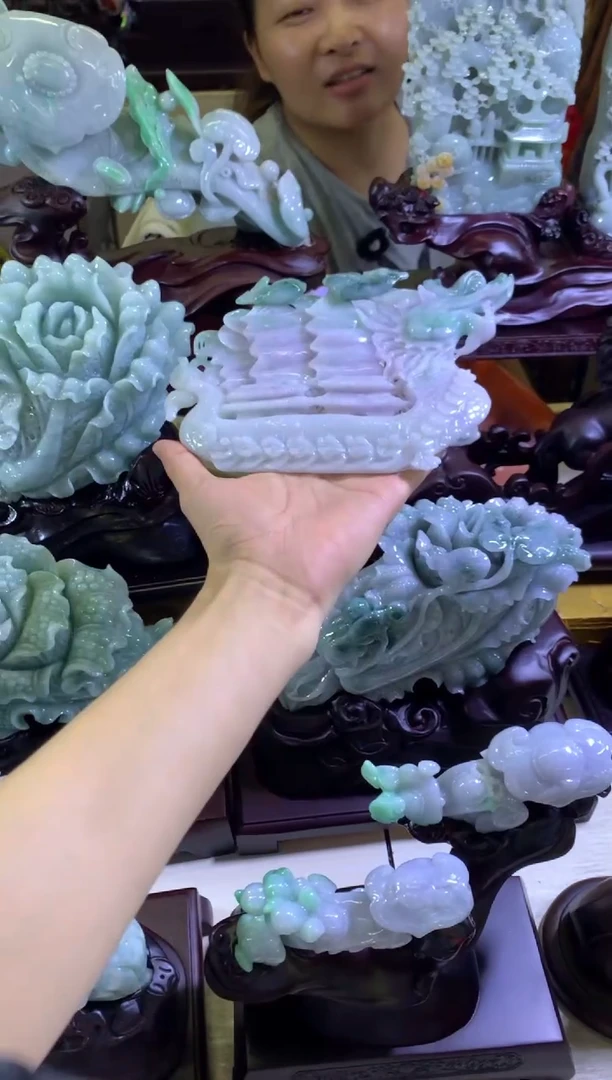 未镶嵌挂件翡翠落***情翡翠摆件