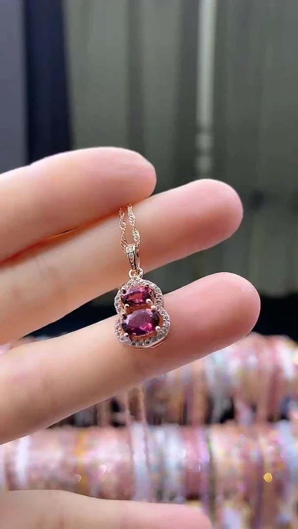 【闪购商品】碧玺吊坠银S925镶嵌33333333333