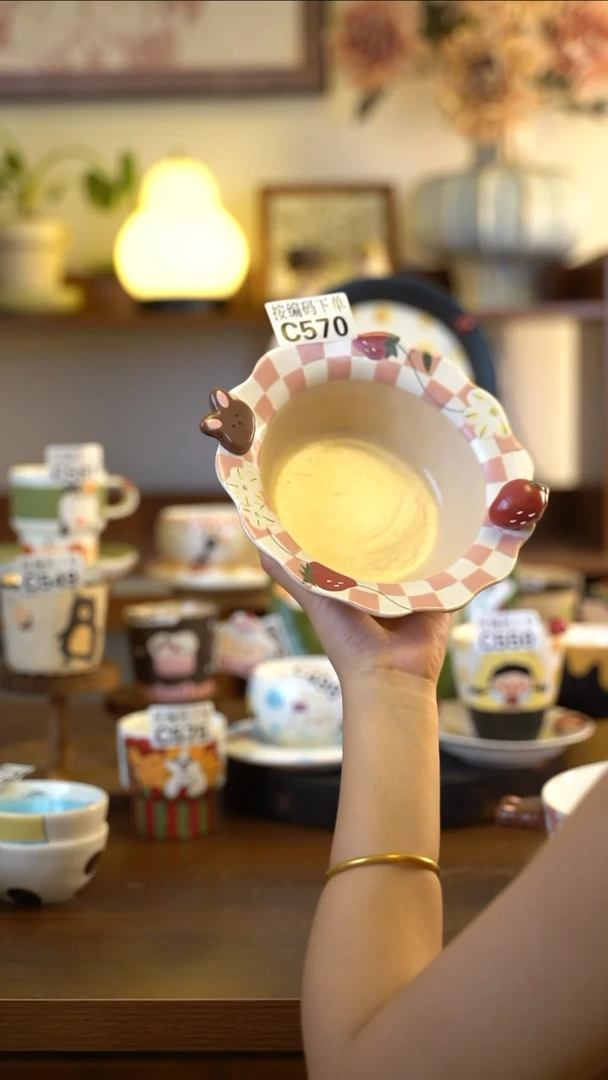 摆件C570 阿满屋手工手作陶瓷