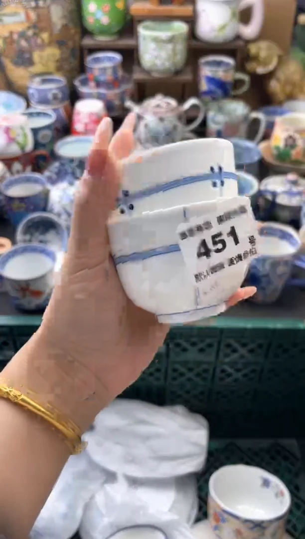 瓷片迷***车451号六六工艺品瓷器