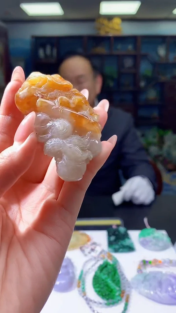 【闪购商品】定制翡翠未镶嵌8048jj-毛货挂件3