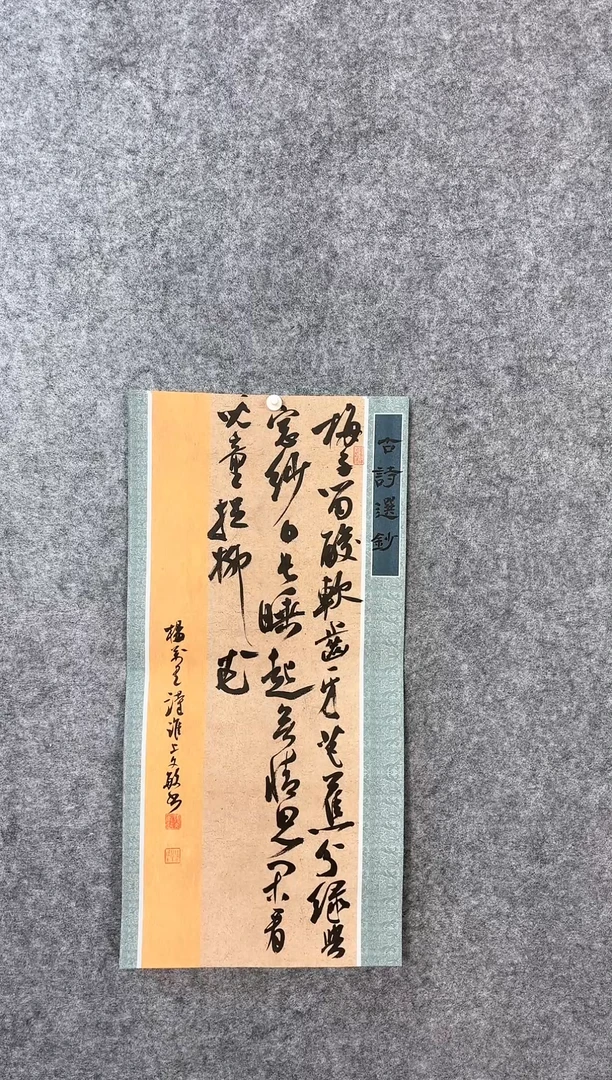 【闪购商品】书法张文敏69*34古诗选抄