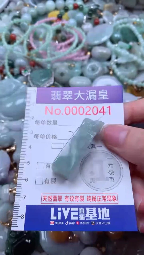 翡翠未镶嵌吊坠(不含链)2041