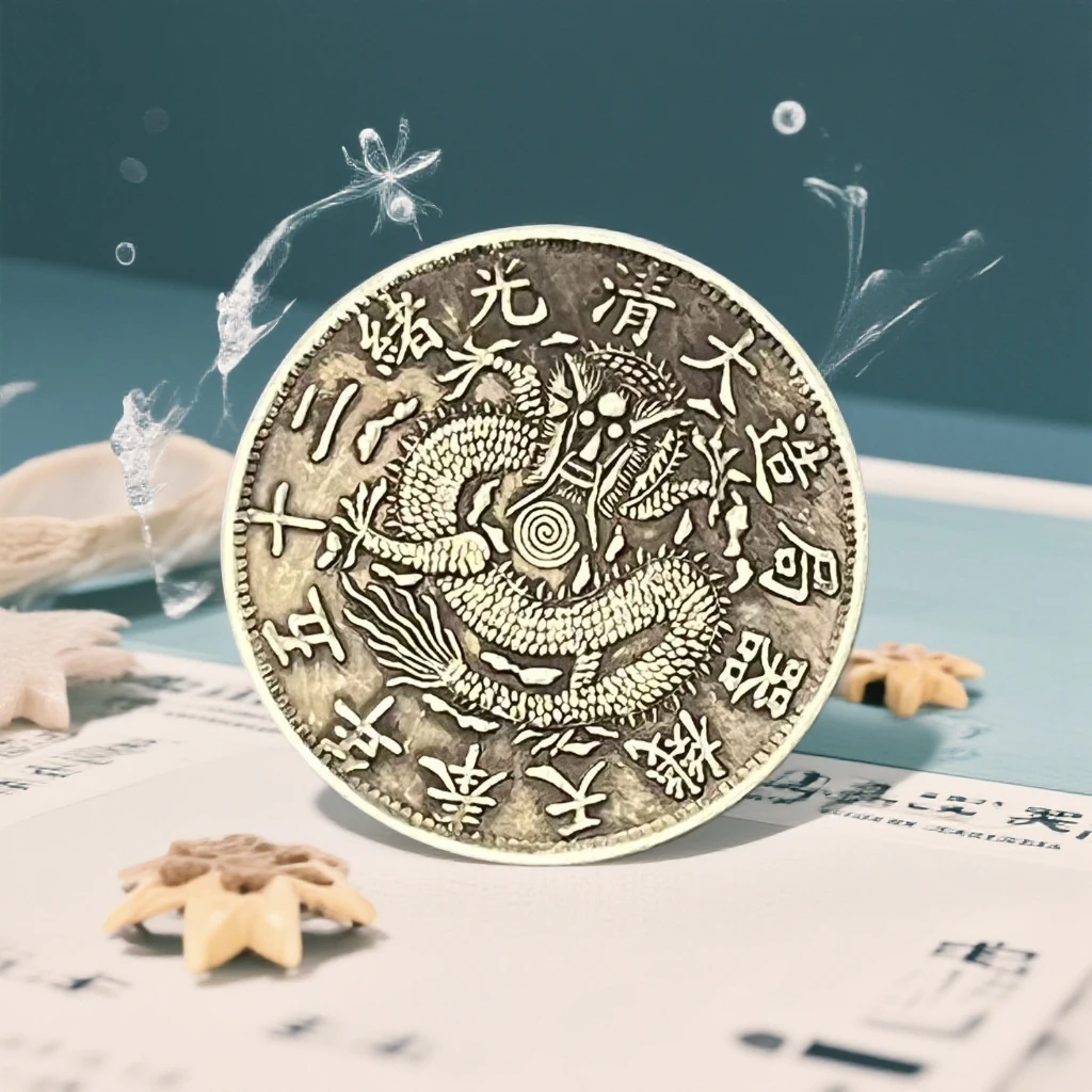 313【龙洋轩】精选手工复制仿古铜银复古纪念工艺摆件