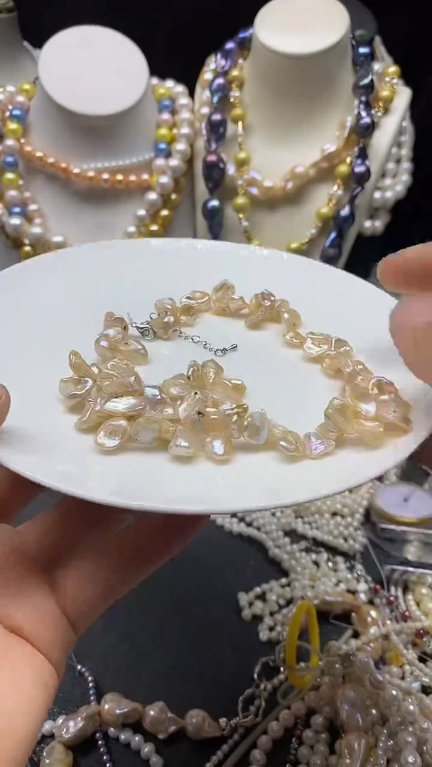 颈饰未镶嵌淡水珍珠多人