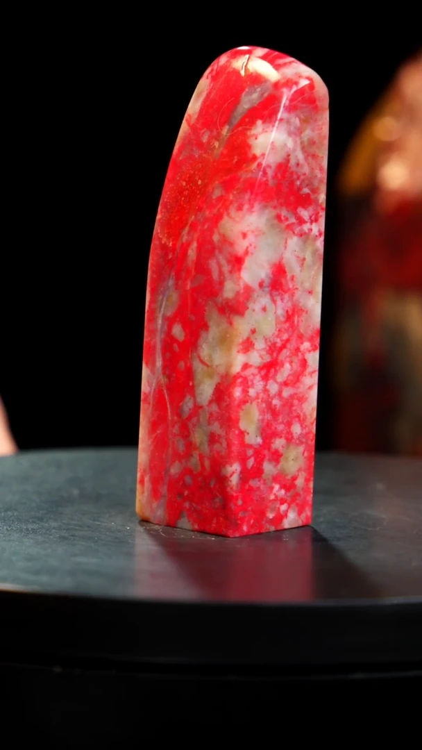 鸡血石大红袍鸡血石旬阳