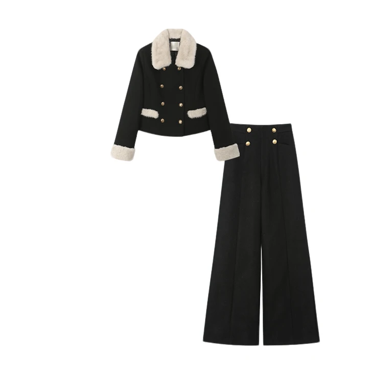 2025新款【四季青小封家轻奢】时尚高级翻领羽绒外套套装8685507