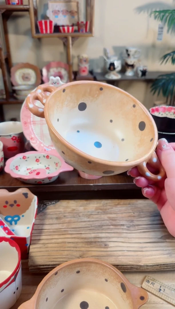 陶瓷珍珠点点碗【十里高温釉下彩陶瓷】