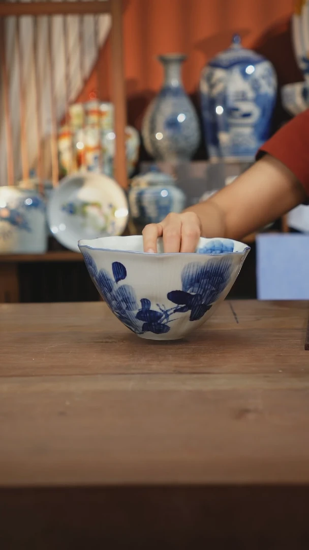 瓷片景德镇设计师釉下手绘陶瓷餐具