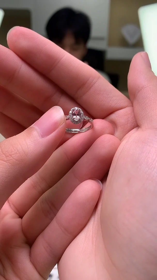 碧玺戒指银S925镶嵌.....