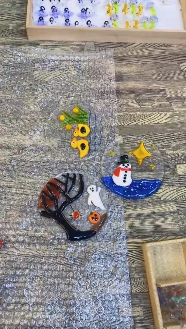 【闪购商品】琉璃手工艺品3个片片