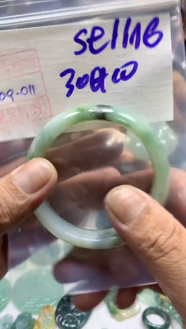 定制翡翠未镶嵌Se手镯圈毛货需精细抛光11#