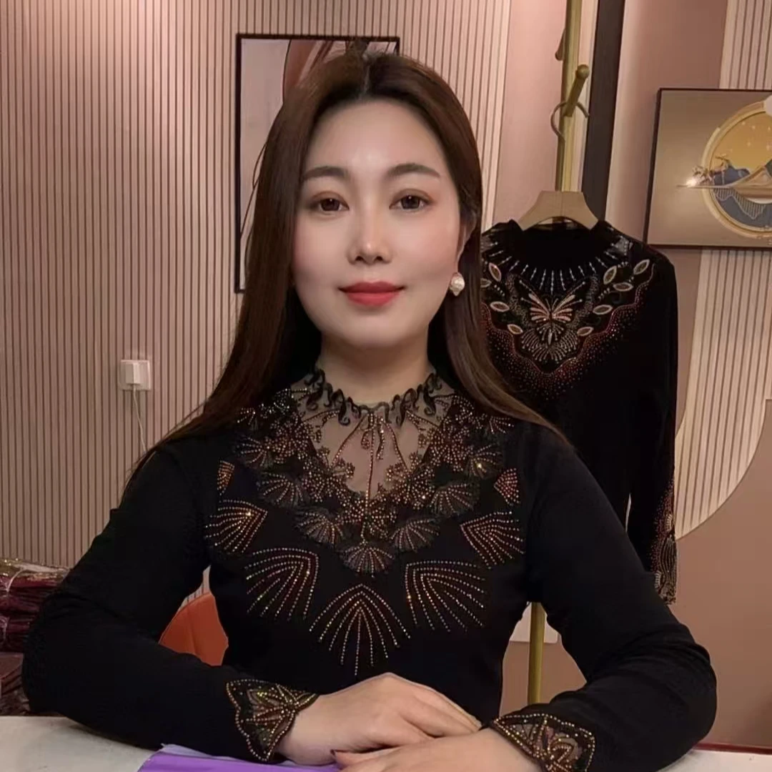 2025秋冬新款气质时尚百搭修身长袖打底衫