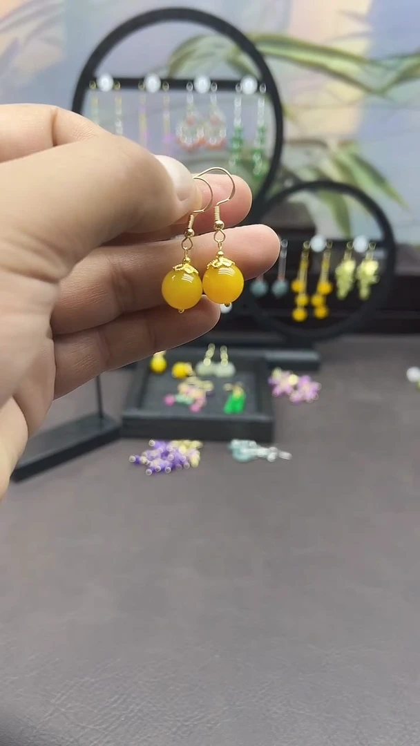 未镶嵌耳饰玛瑙/玉髓031