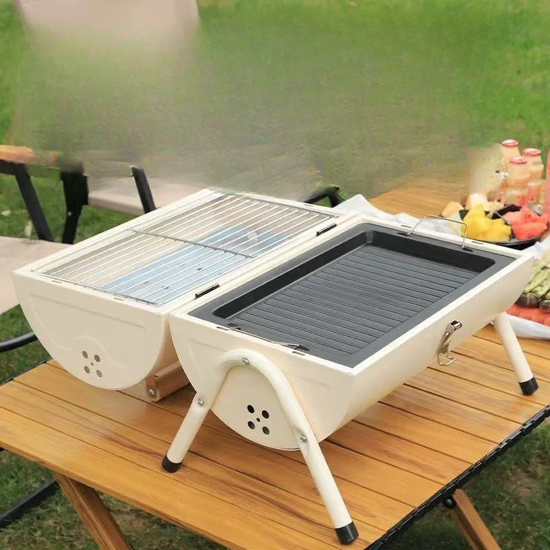 多功能烧烤炉爆款便携式户外双面家用小型