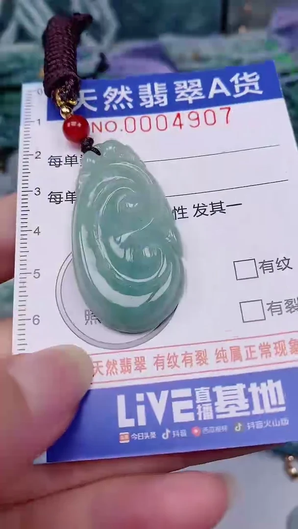 翡翠未镶嵌颈饰00004907