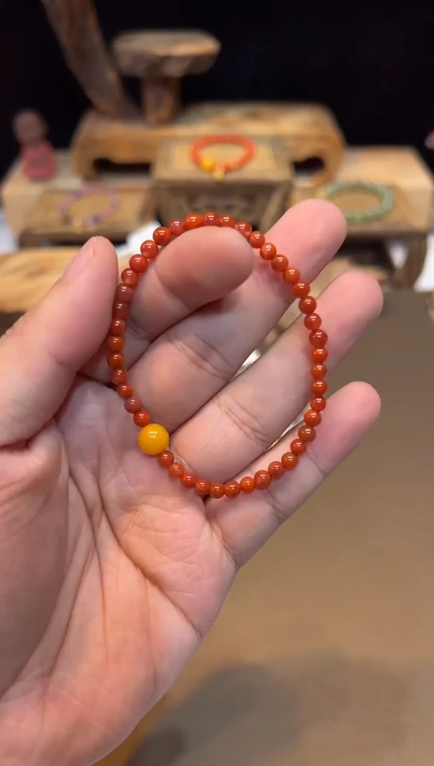 未镶嵌手链南红玛瑙手饰@@9701