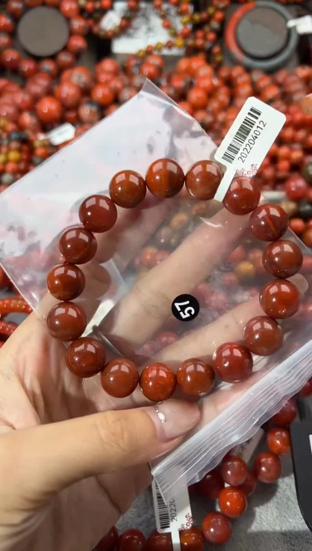 未镶嵌手串南红玛瑙13+