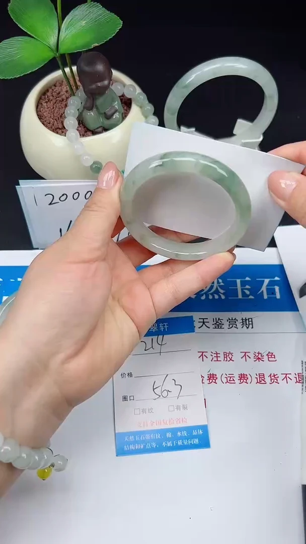 未镶嵌手镯石英质玉214-56/57