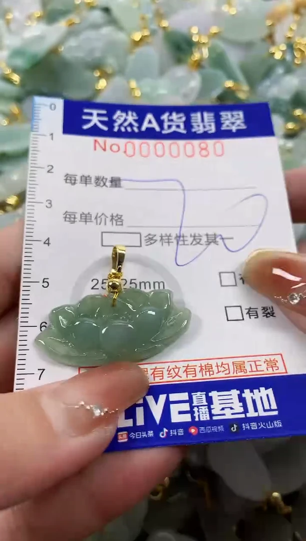 颈饰未镶嵌翡翠天然A货翡翠
