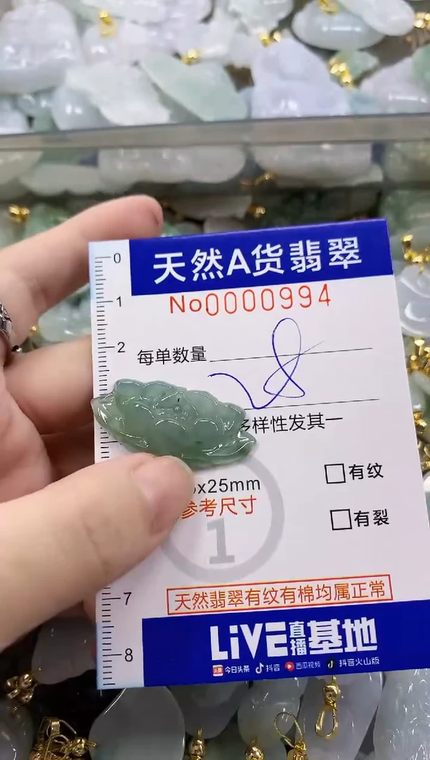 颈饰未镶嵌翡翠天然A货翡翠