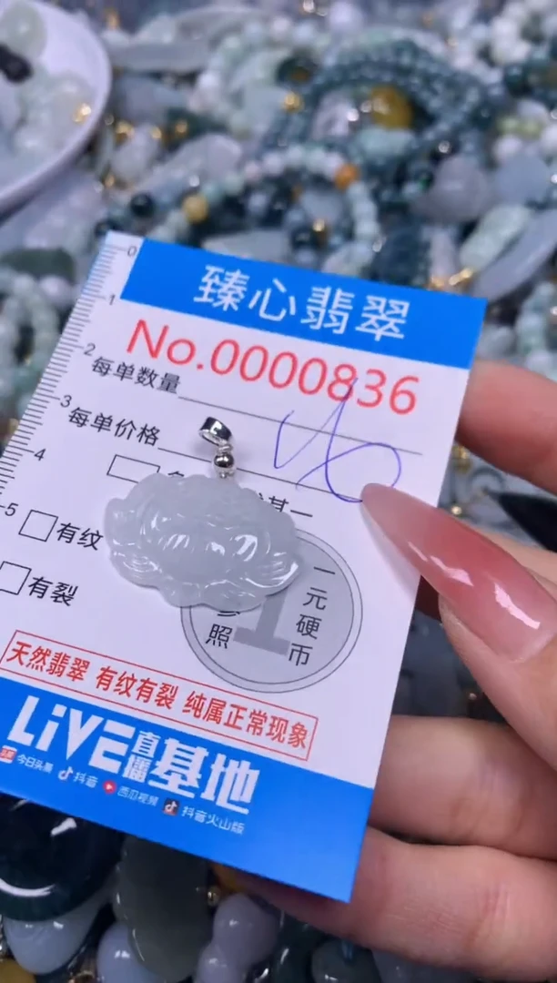 【闪购商品】翡翠颈饰未镶嵌含绳000836