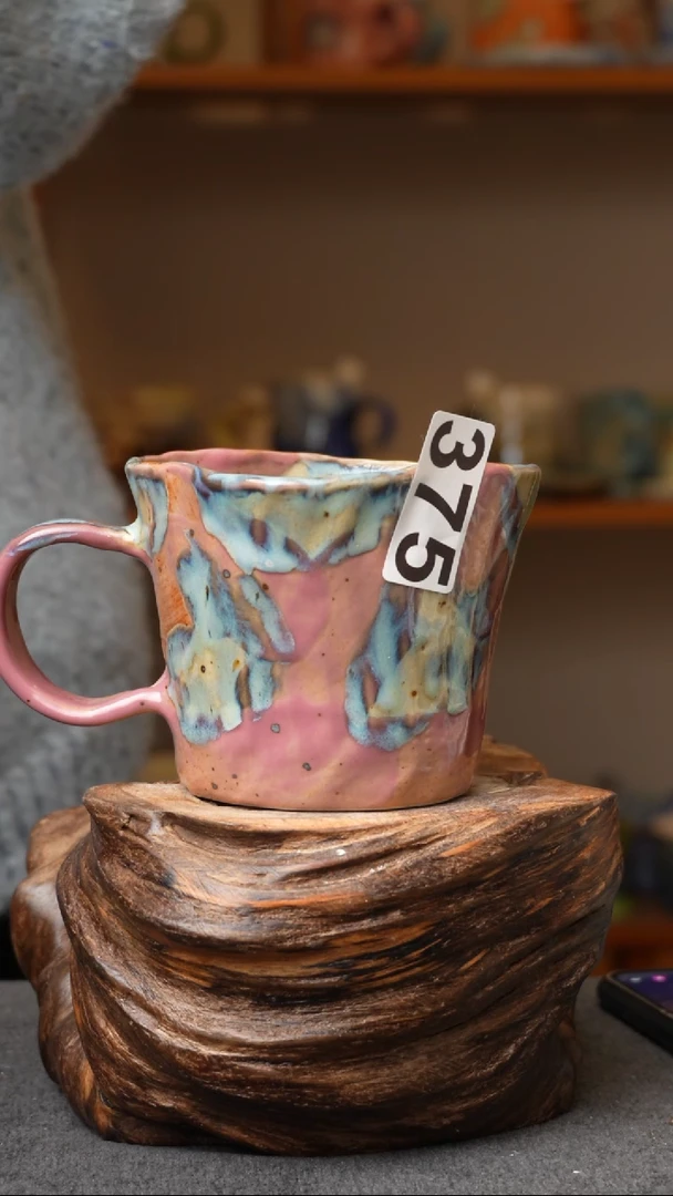 杯子陶瓷375景德镇手工手创杯子