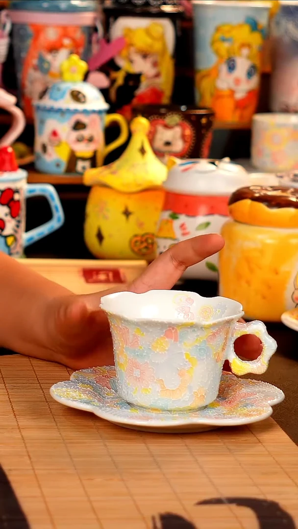 景德镇全手工手绘杯杯