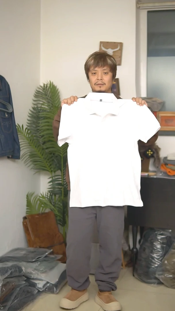 微瑕不退换-160 斤白色 polo 短袖