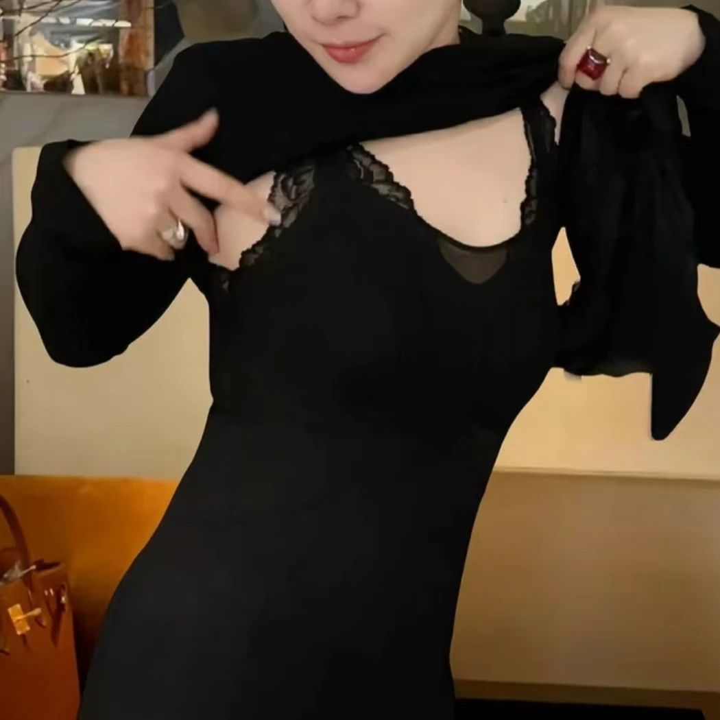 《小蛮腰》JING时尚250015美背拼蕾丝吊带肤感连体三角杯美背