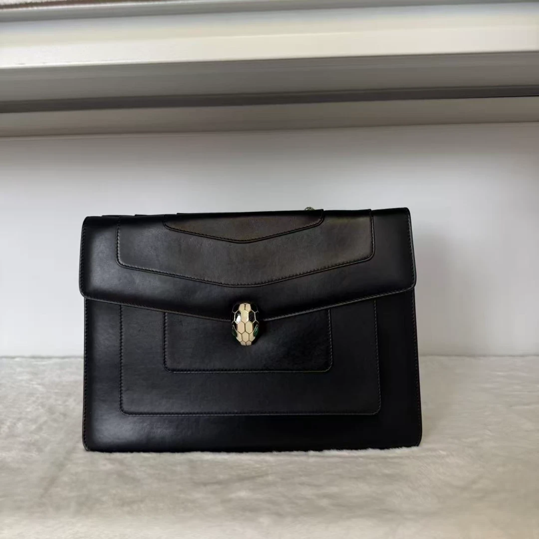 95新 BVLGARI/宝格丽  安洁利严选链条包/0018410