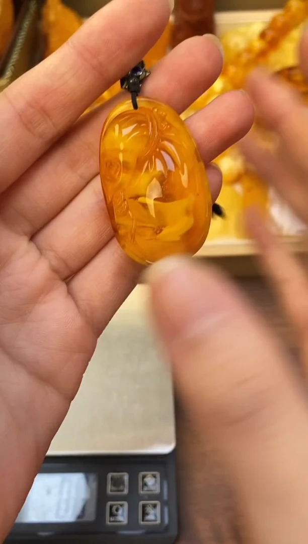 裸石琥珀未镶嵌天然琥珀蜜蜡