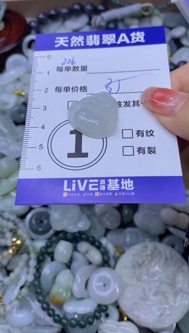 颈饰未镶嵌翡翠天然翡翠A货批量多样性发一件