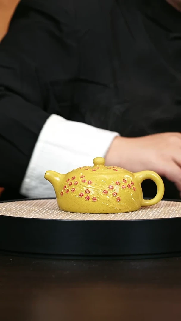 茶壶紫砂半月 梨皮段