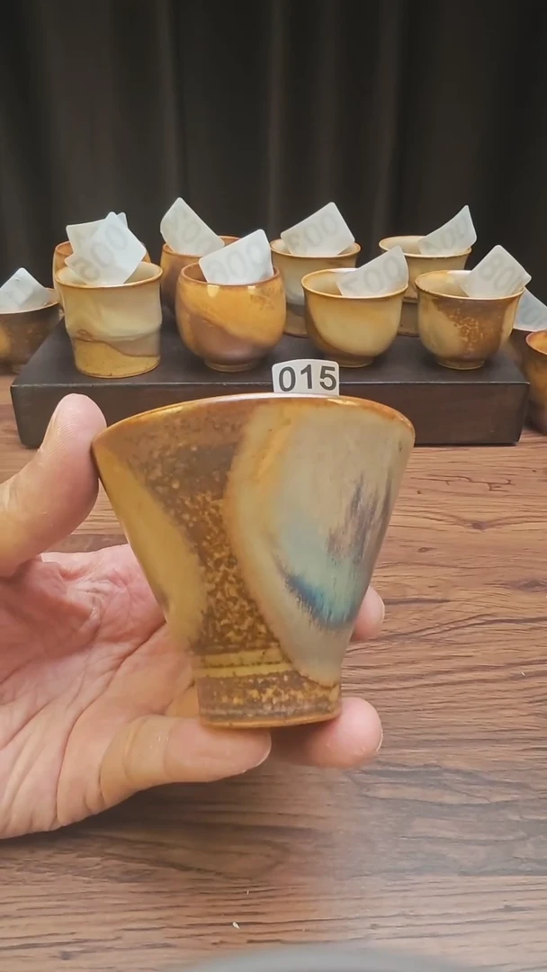 杯子【015】斗笠杯【陶】气窑柴烧釉【100ml】