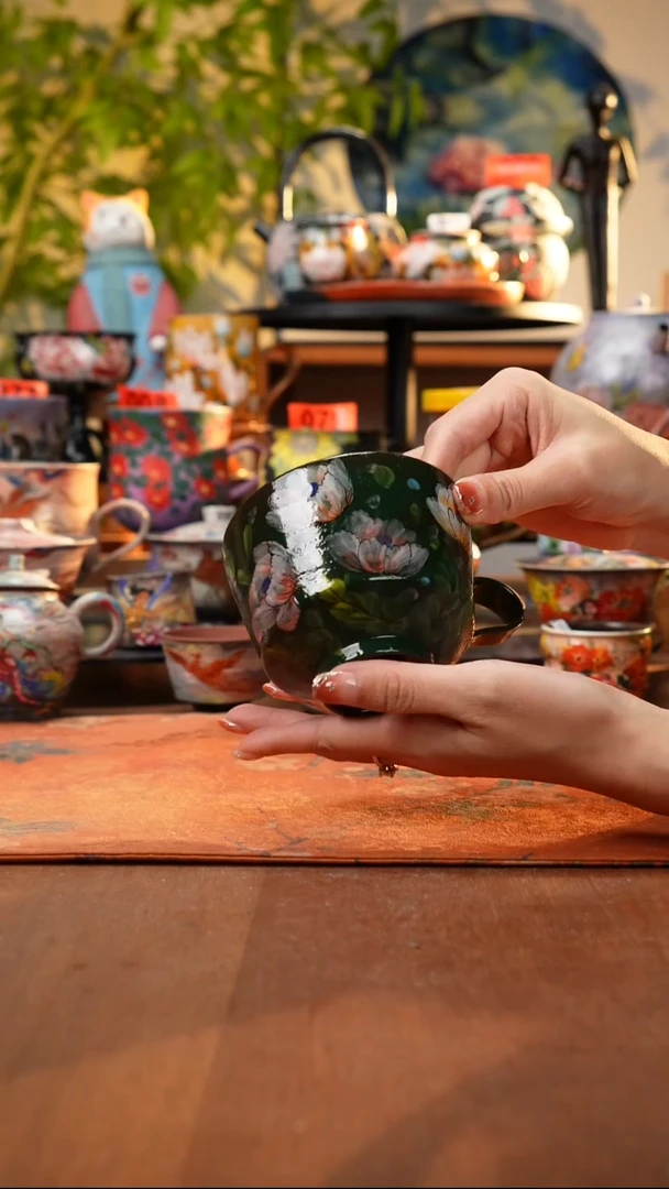 瓷片景德镇手工手绘496