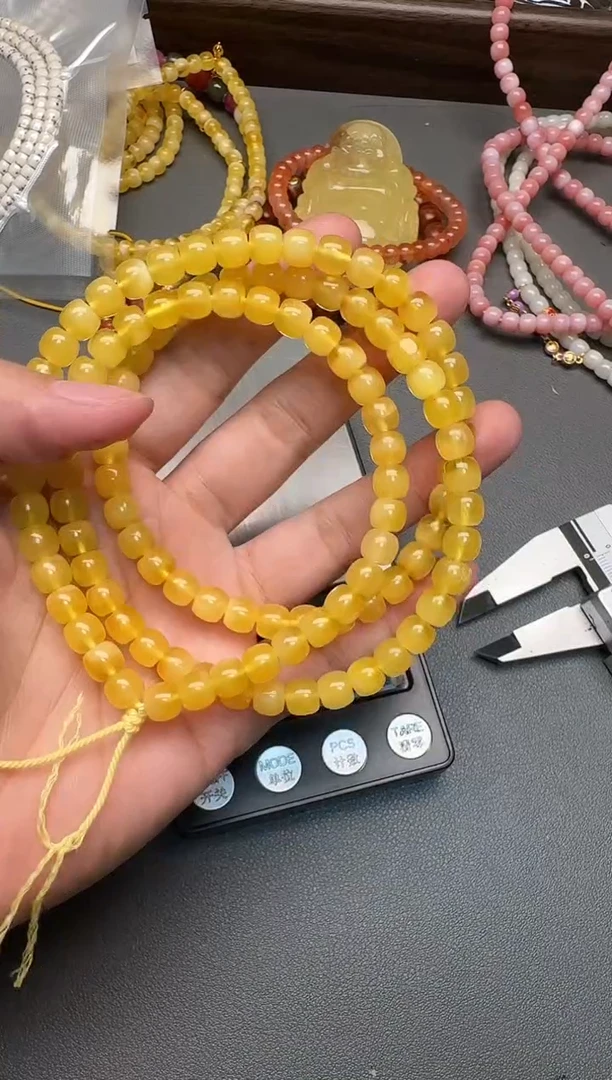 裸石蜜蜡未镶嵌蜜蜡手串