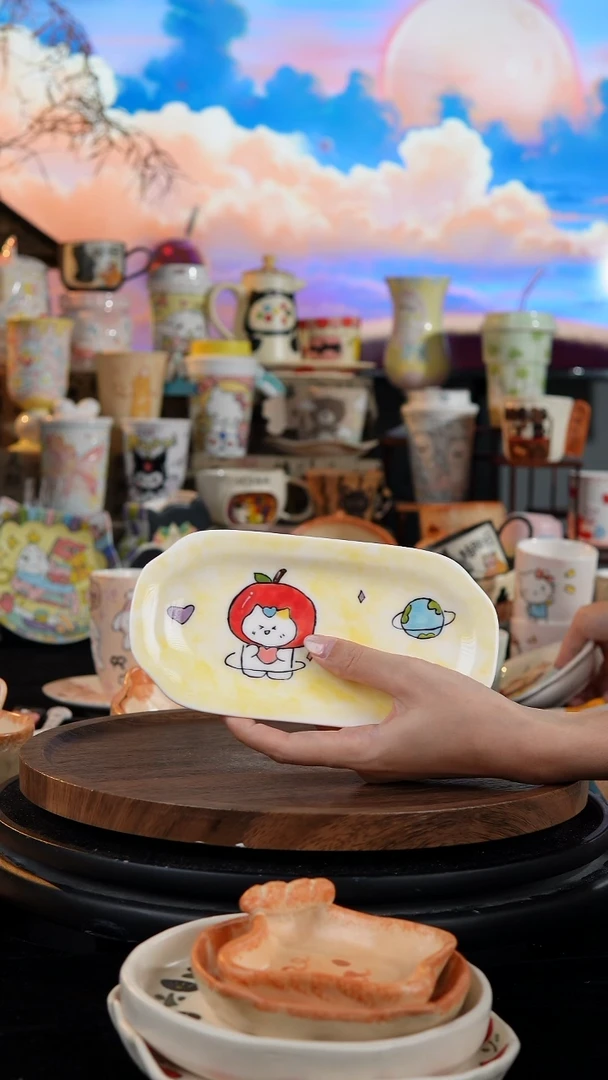 陶瓷便携款手工手绘景德镇陶瓷