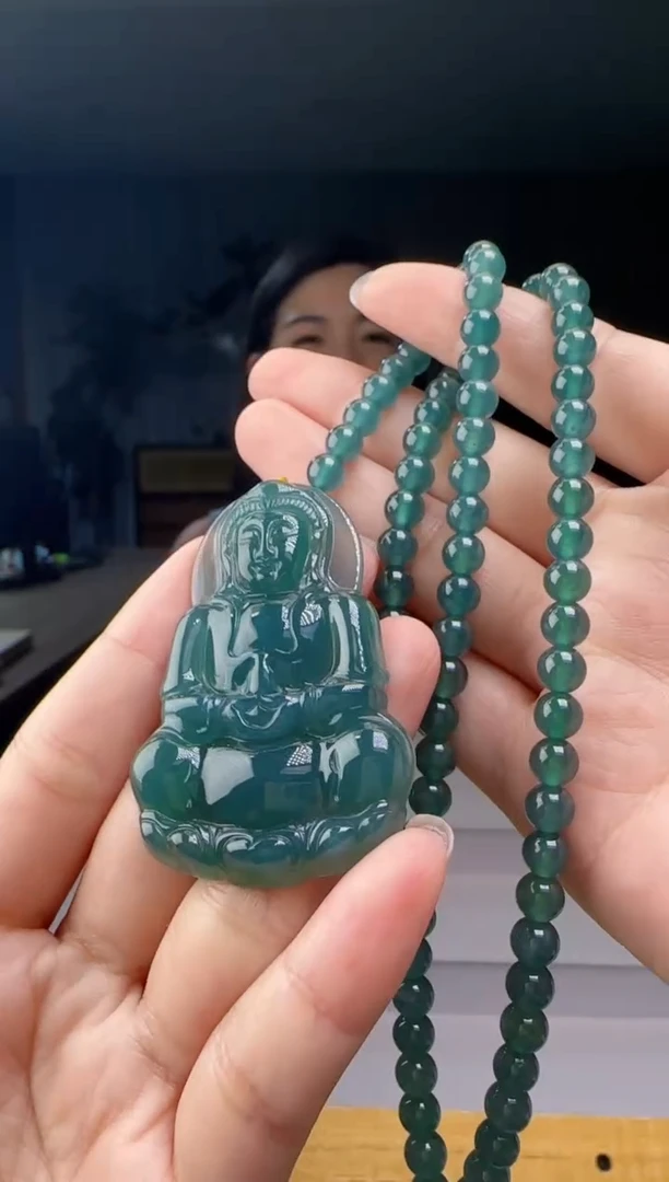 翡翠未镶嵌吊坠(赠链)YL@@960Q3J11058