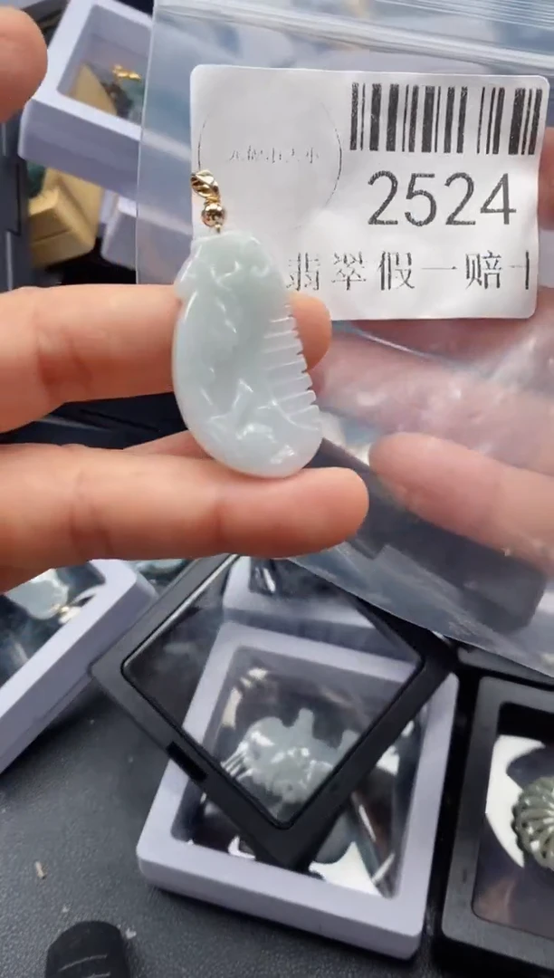 翡翠未镶嵌吊坠(不含链)2524