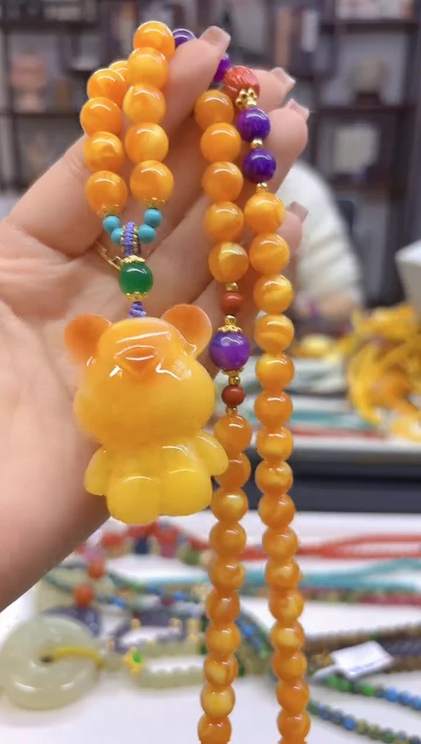 【闪购商品】蜜蜡毛衣链未镶嵌M552