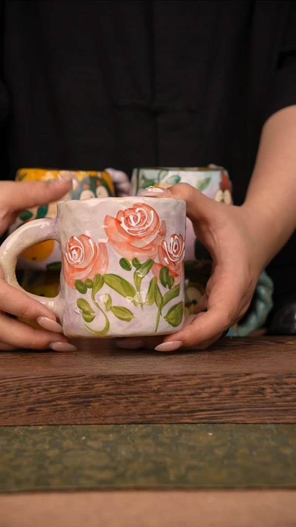 摆件泥垚手作 景德镇手工手绘器物