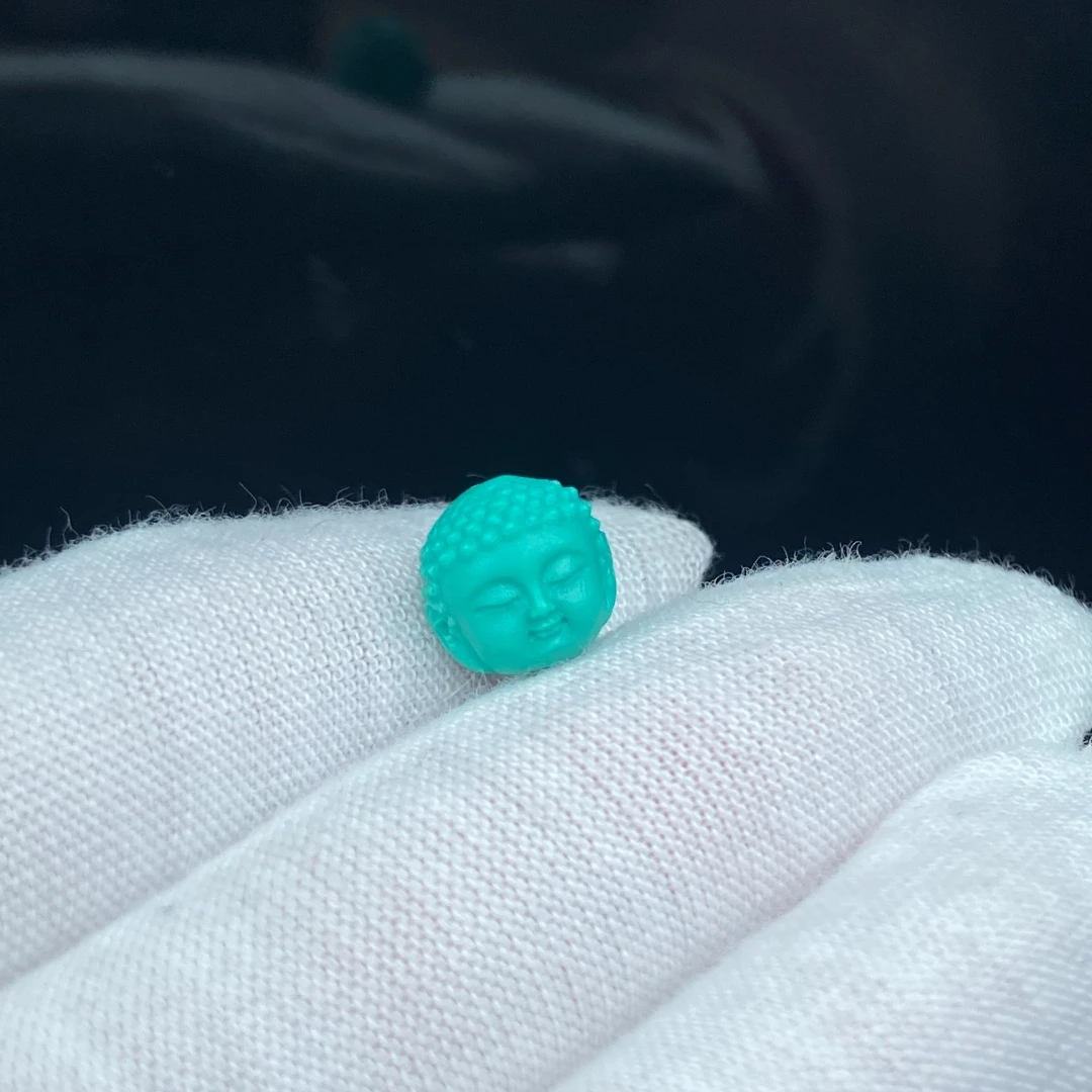 【025】8mm绿色弥勒文玩配饰