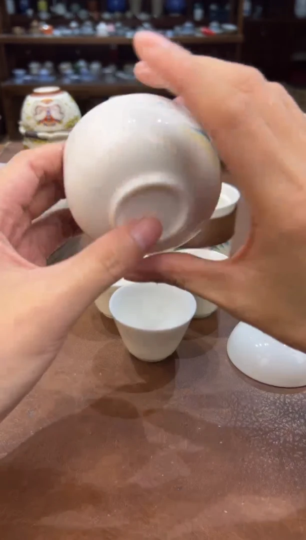 真的很便宜超好看会开片的旅行茶具