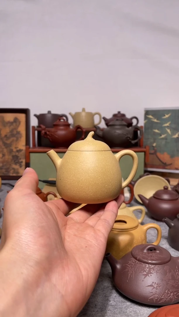 茶壶紫砂宝山墨绿青瓜160cc