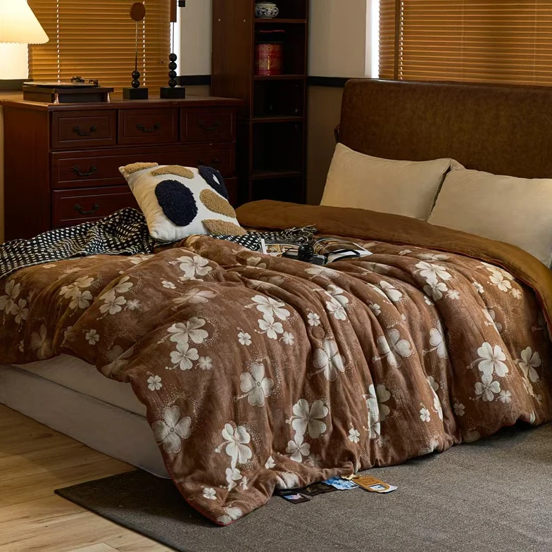 XDONGY（冬云家纺）200*230双层纱亲肤柔软 幸运新星咖 四季被