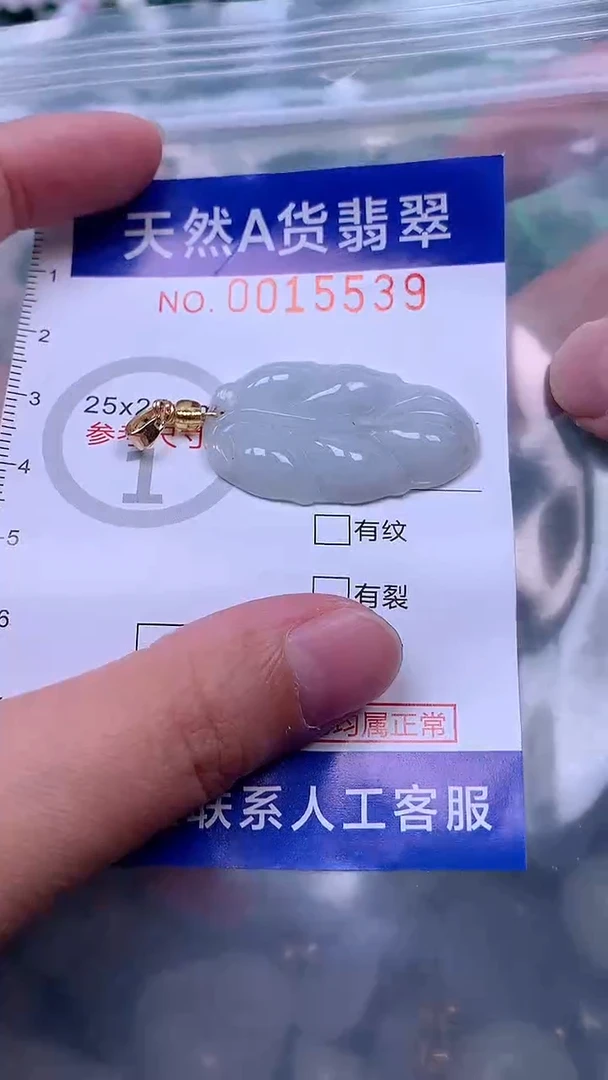 吊坠(赠链)未镶嵌翡翠1