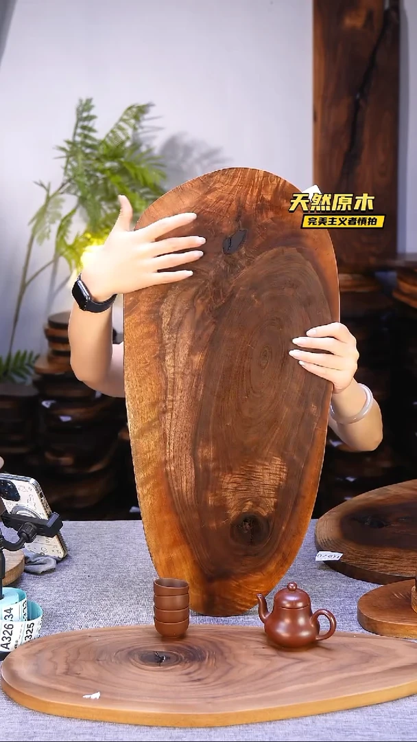 木北美黑胡桃原木.干裂疤结不属于商品质量问题完美主义者慎拍