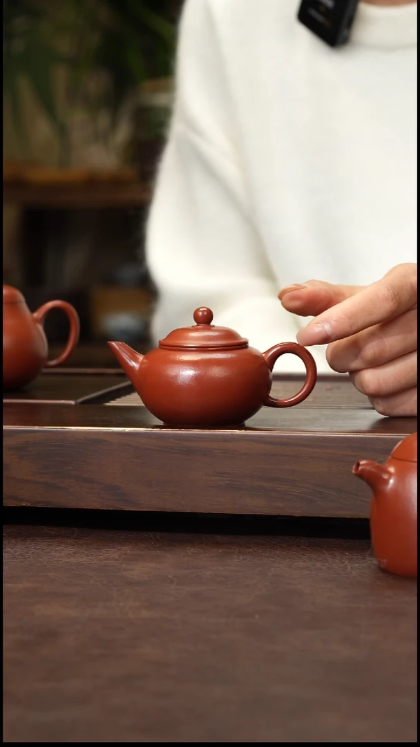 茶壶紫砂朱泥小水平100cc左右