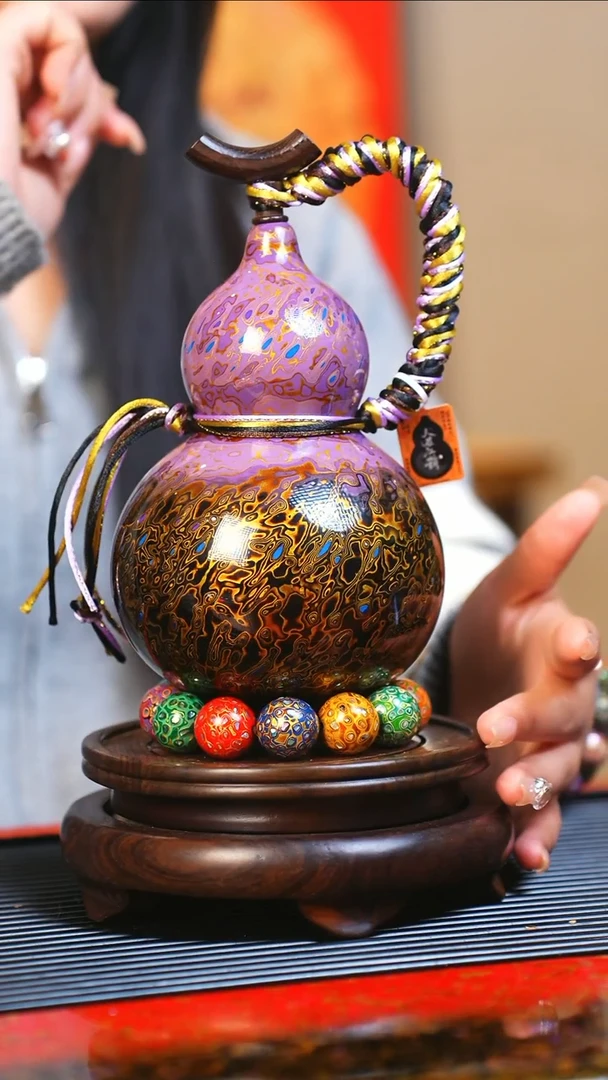 【闪购商品】JY048大师姐臻选非遗大漆酒葫芦